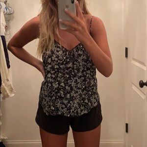 Black and white free people tank